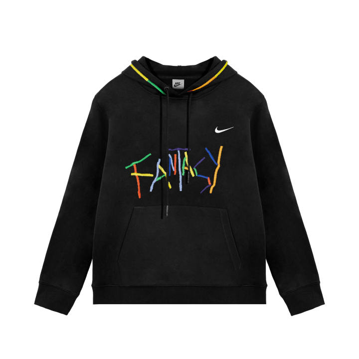 Nike Nike Club Sweatshirts Unisex Black Hooded Thickened Regular