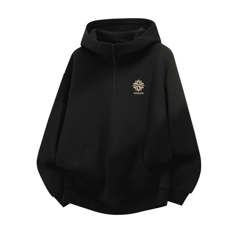 Tonlion Sweatshirts Unisex Hooded Thickened Heavyweight