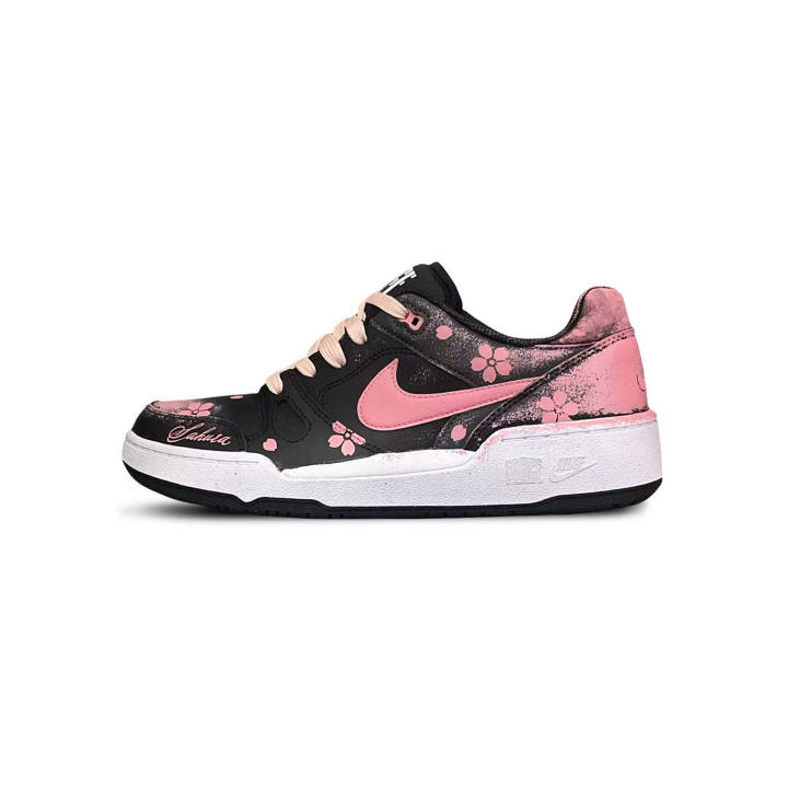 Nike Nike Full Force Tower Rabbit Creative Low top Skateboard Shoes Men's Pink Black