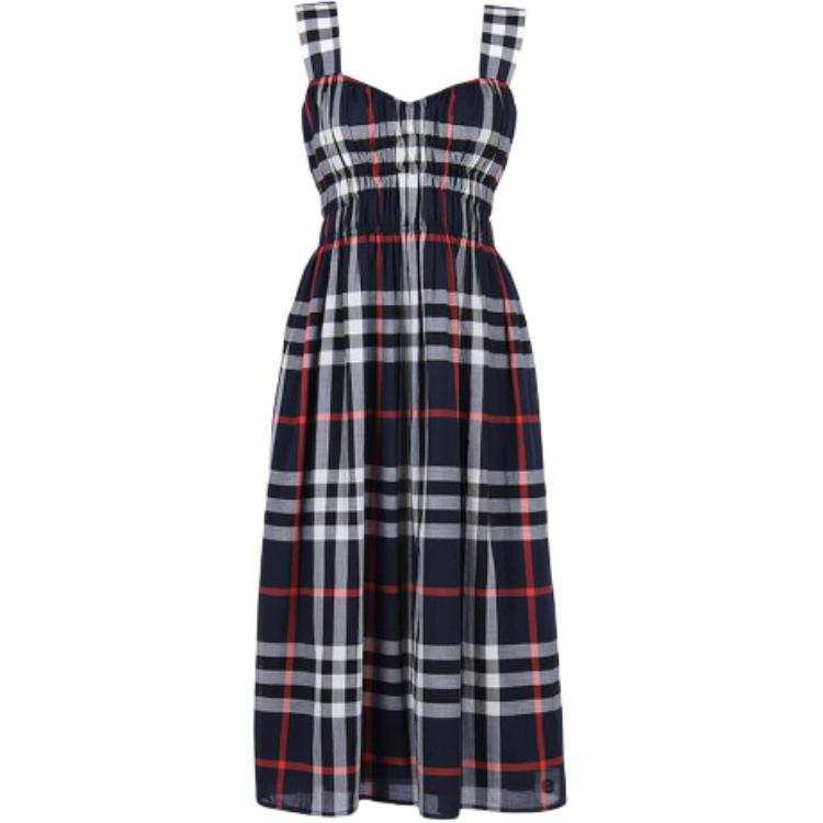 Burberry Sleeveless Dress Women's Marine Blue