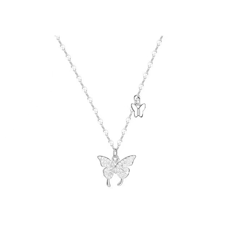 CHONGQINGJINDIAN 925 Sterling Silver 999 With Zircon Alloy Necklaces Women's