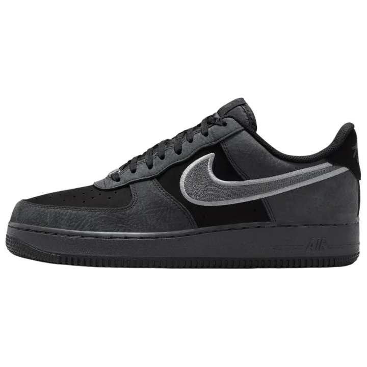 Nike Nike Air Force 1 Synthetic Leather, Leather Skateboard Shoes Unisex Gray Black