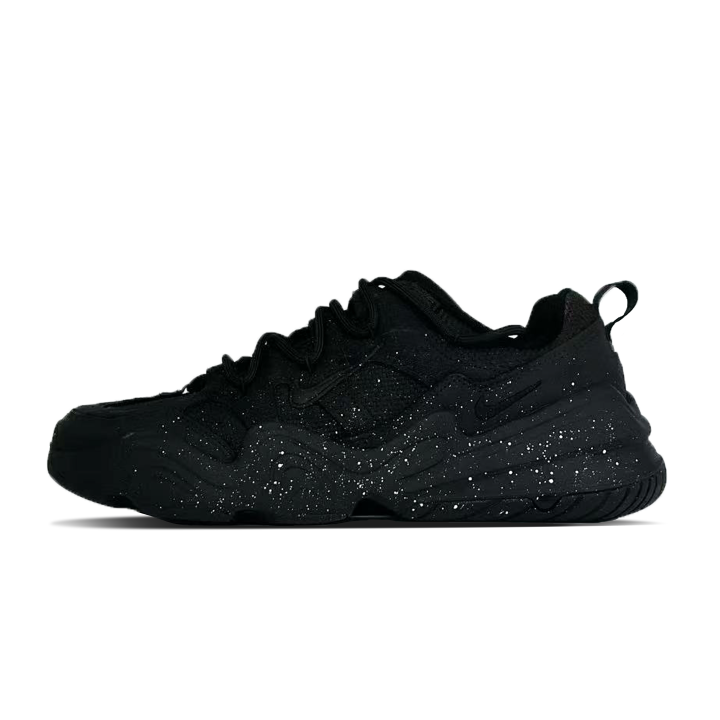 Nike Nike Tech Hera Obsidian Starry Abrasion Resistant Coverage Low top Casual Shoes Unisex Black