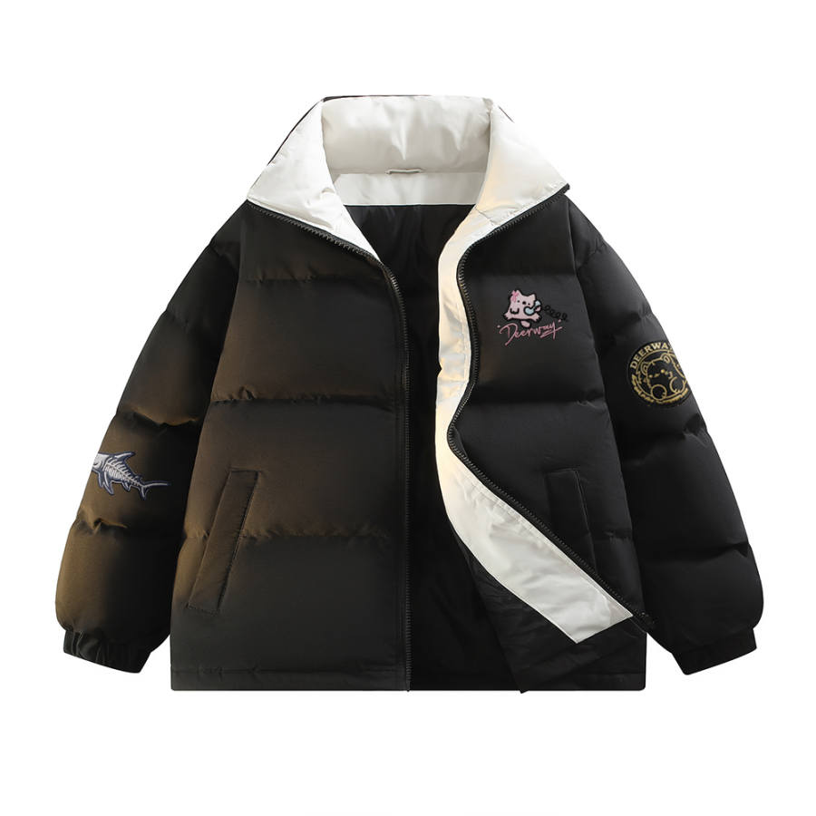 DEERWAY DEERWAY Down Jackets Unisex Stand Collar Thickened Puffer Jacket