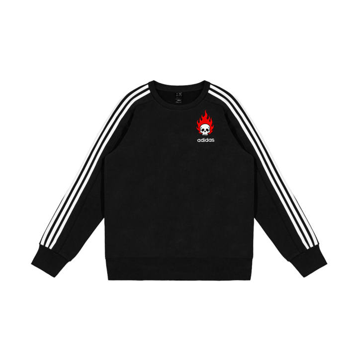 Adidas Adidas Sweatshirts Men's Black Crew Neck Moderate Regular