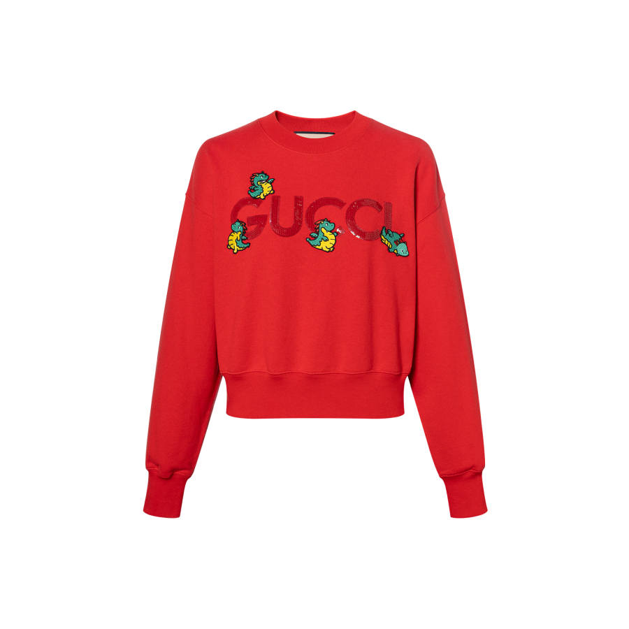 GUCCI SS24 Sweatshirt Women's Red