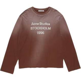Acne Studios long-sleeve logo-print T-shirt