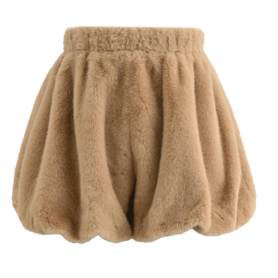 SNBL SNBL Casual Shorts Women's Light Brown Thickened