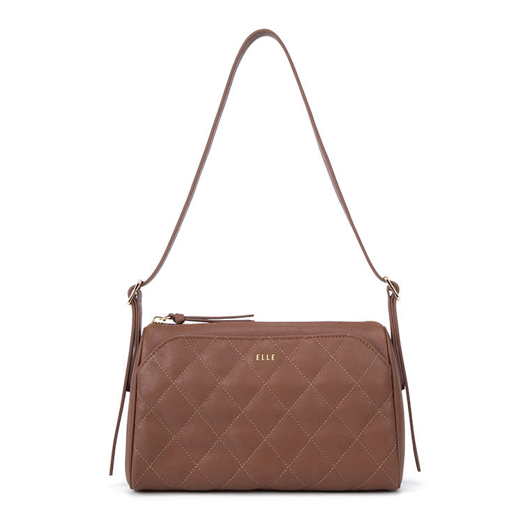 ELLE Synthetic Leather Crossbody Bag, Shoulder Bag Regular Women's Brown/Black