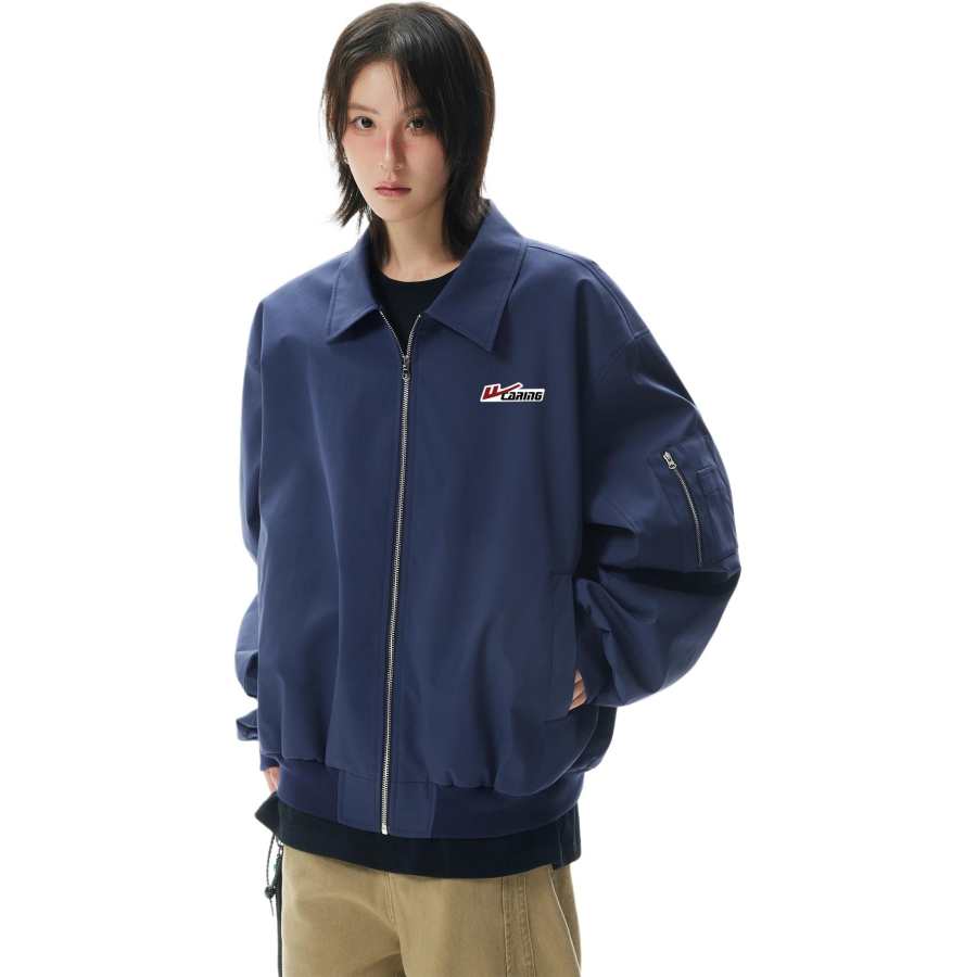 WARRIOR WARRIOR Puffer Jackets Unisex Lapel Moderate Puffer Jacket