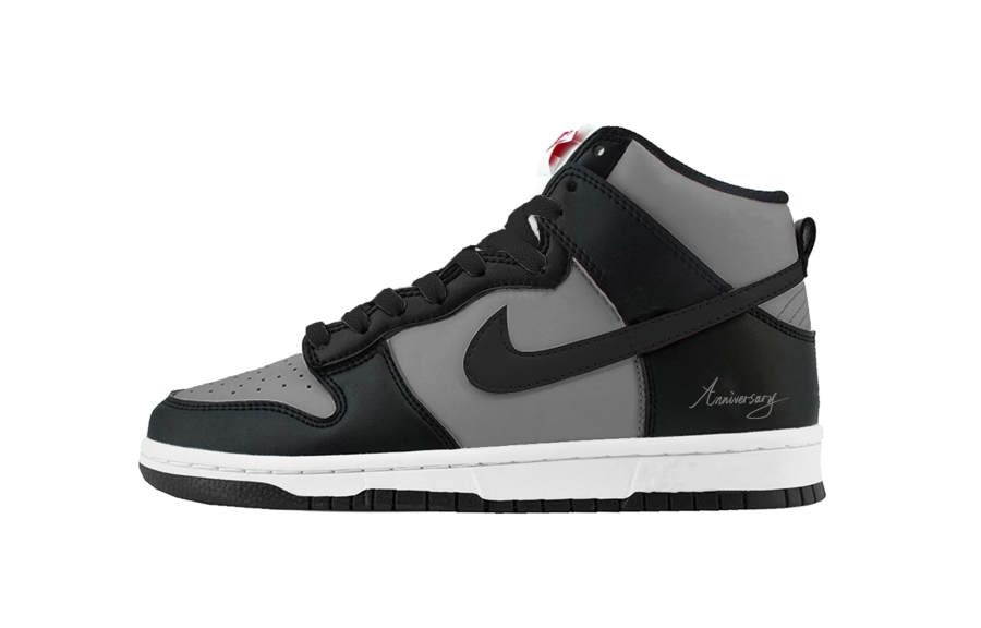 Nike Nike Dunk Shadow Abrasion Resistant Abrasion Resistant High top Skateboard Shoes Women's Black Gray