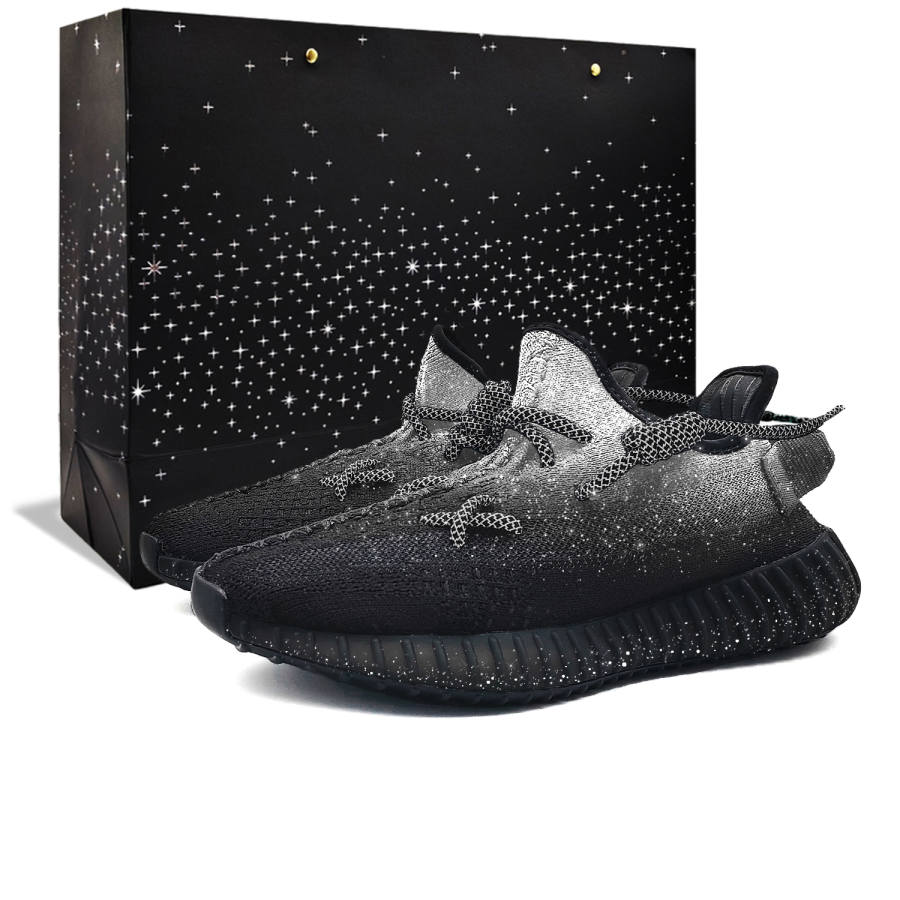 Adidas Originals Yeezy Boost 350 Baby's Breath Starry Phantom Cushioning Abrasion Resistant Low top Casual Shoes Unisex
