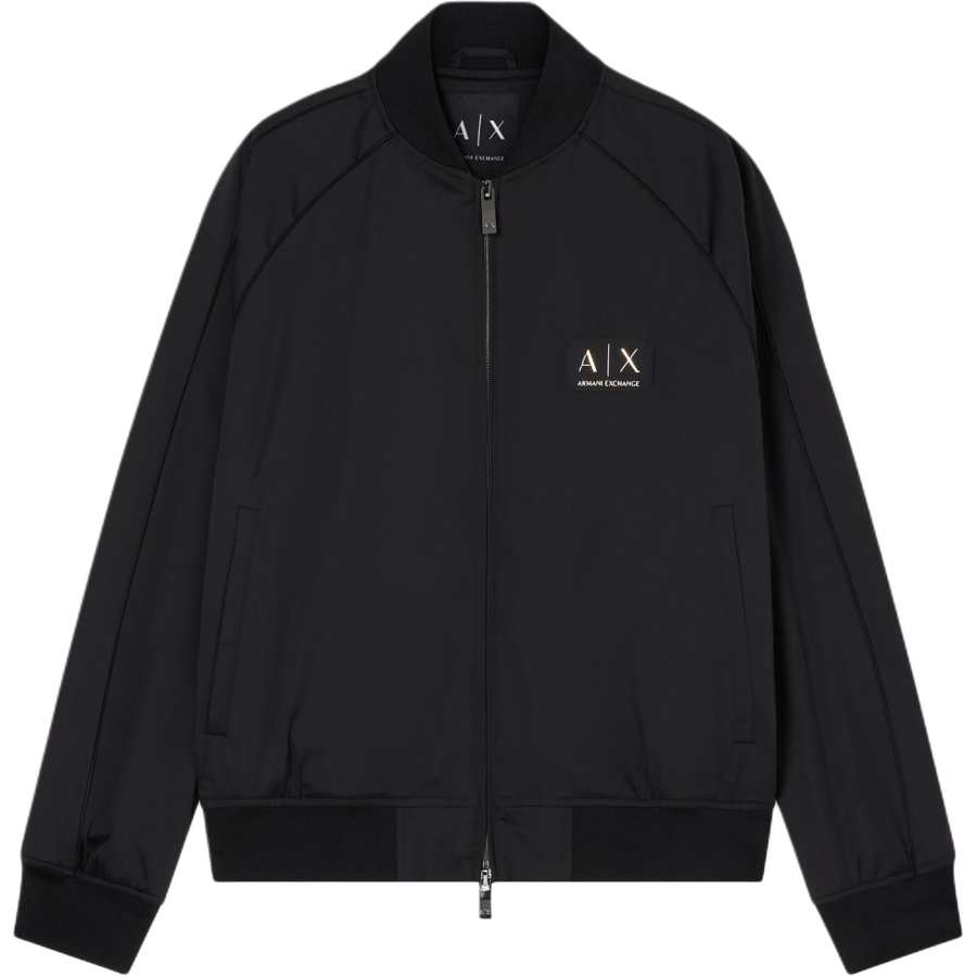 ARMANI EXCHANGE Armani Exchange logo-patch bomber jacket