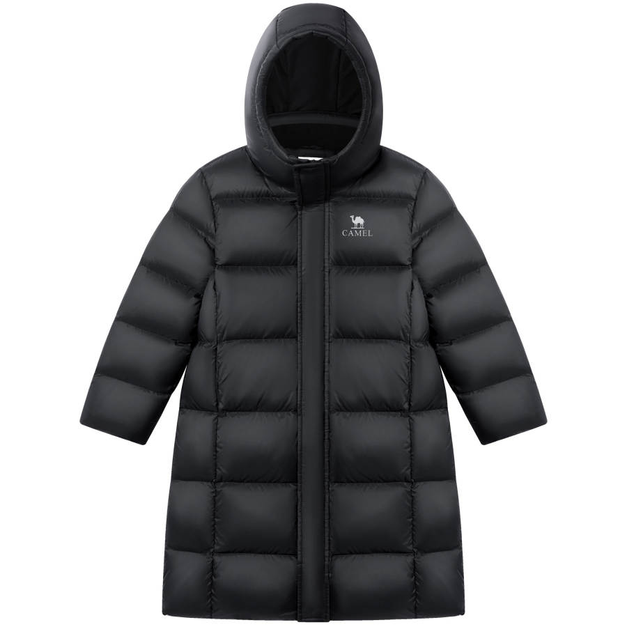 CAMEL CAMEL Kids Down Jackets Hooded Non Detachable Moderate Windproof