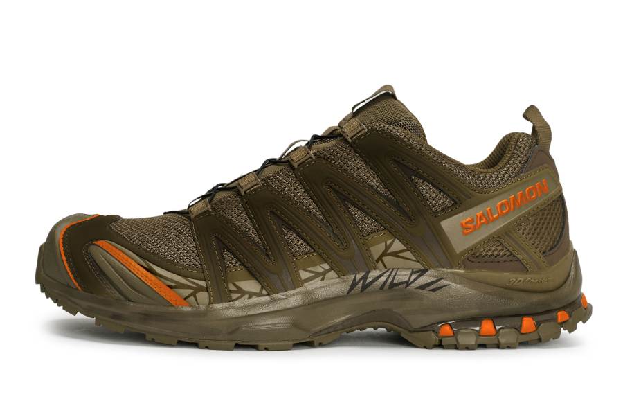 SALOMON XA PRO 3D Low top Running Shoes Unisex Green Brown