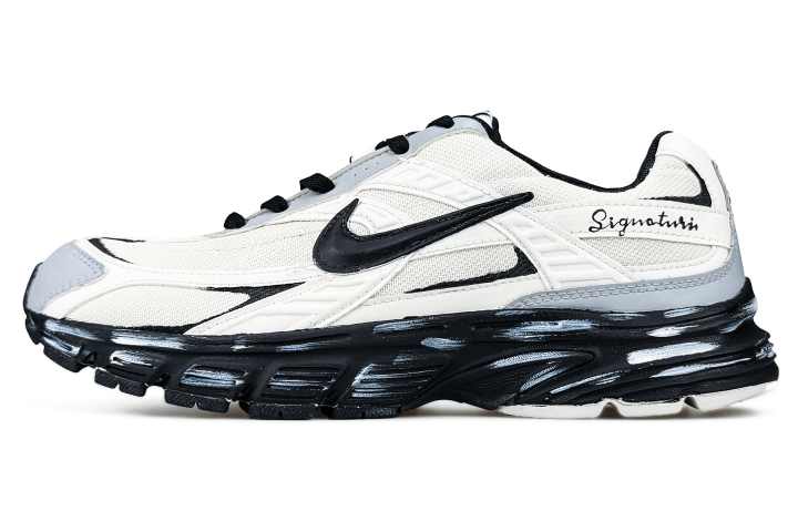 Nike Nike Initiator Abrasion Resistant Breathable Height Increasing Low top Running Shoes Unisex Black White Gray