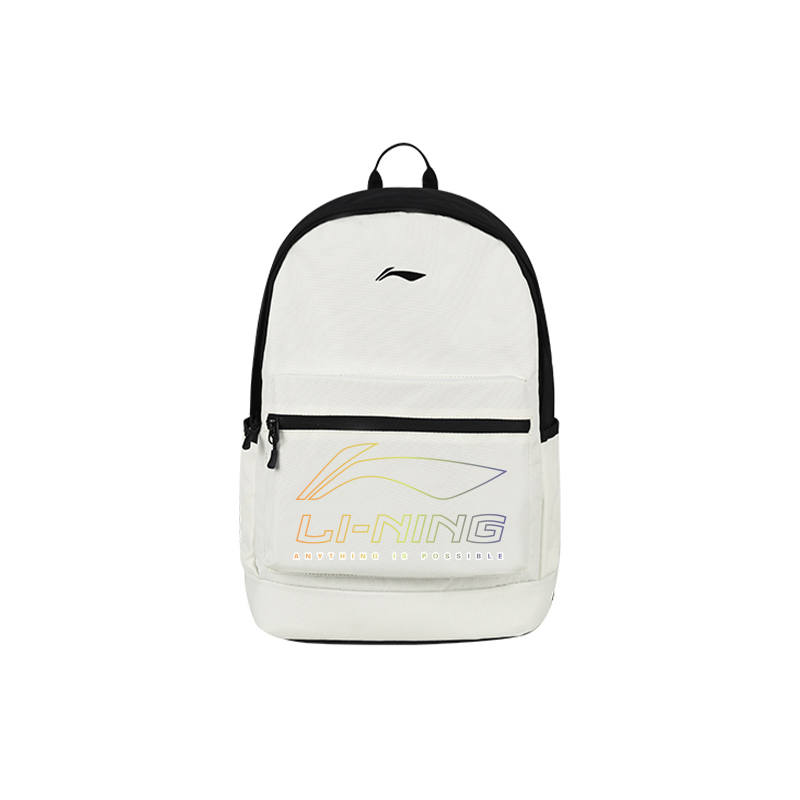 Li-Ning Li Ning Polyester Backpack Unisex Beige & Black