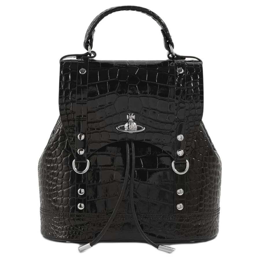 Vivienne Westwood Calfskin Backpack Small Unisex Black