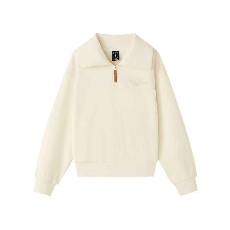 Skechers Sweatshirts Women's Gardenia/01B4 Stand Collar Moderate Regular