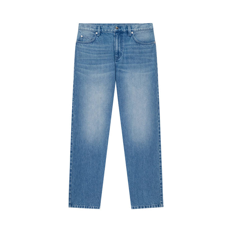 Nice Rice Nice Rice Jeans Unisex Washed Blue 12 Oz Thickened Straight Fit Pants