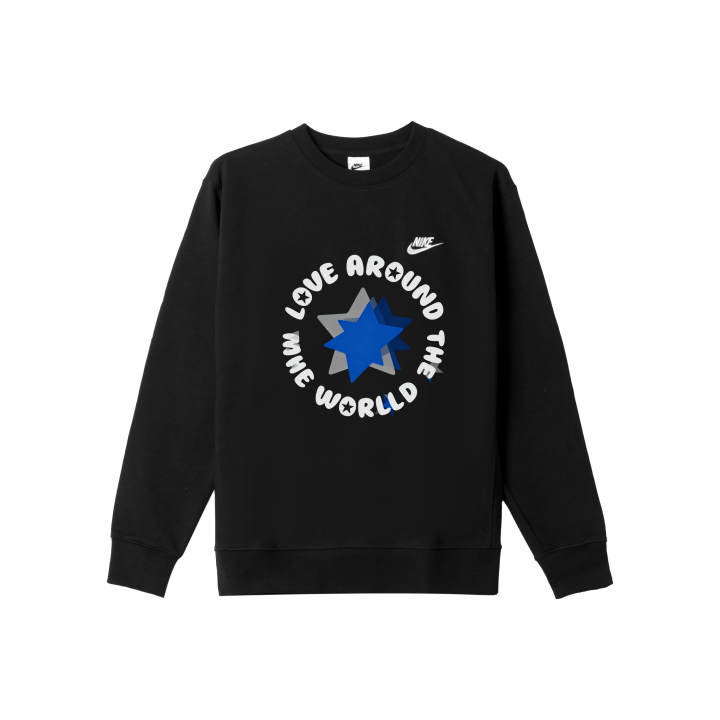 Nike Nike Sweatshirts Men's Black Crew Neck Moderate