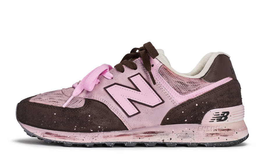 New Balance New Balance NB 574 Cushioning Low top Running Shoes Unisex Black Brown Pink