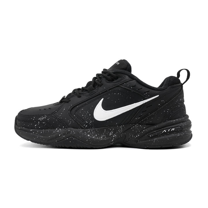 Nike Nike Air Monarch 4 Black Warrior Abrasion Resistant Coverage Low top Chunky Sneakers Unisex Black