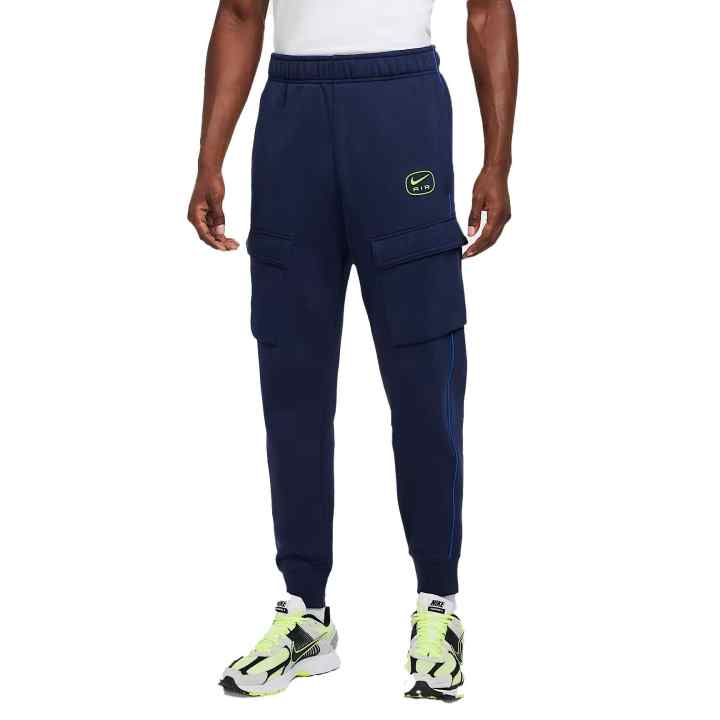 Nike Nike Cargo Pants Men's Midnight Blue/Neon Green Moderate