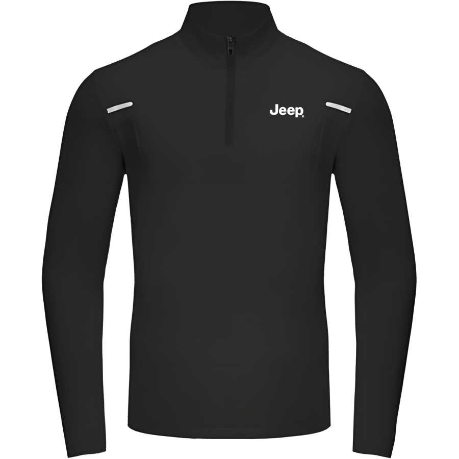 Jeep Sweatshirts Unisex Stand Collar Moderate Regular