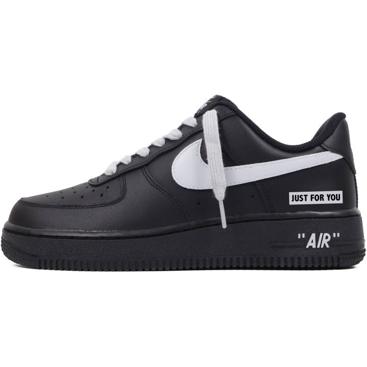 Nike Nike Air Force 1 Abrasion Resistant Low top Skateboard Shoes Unisex Black