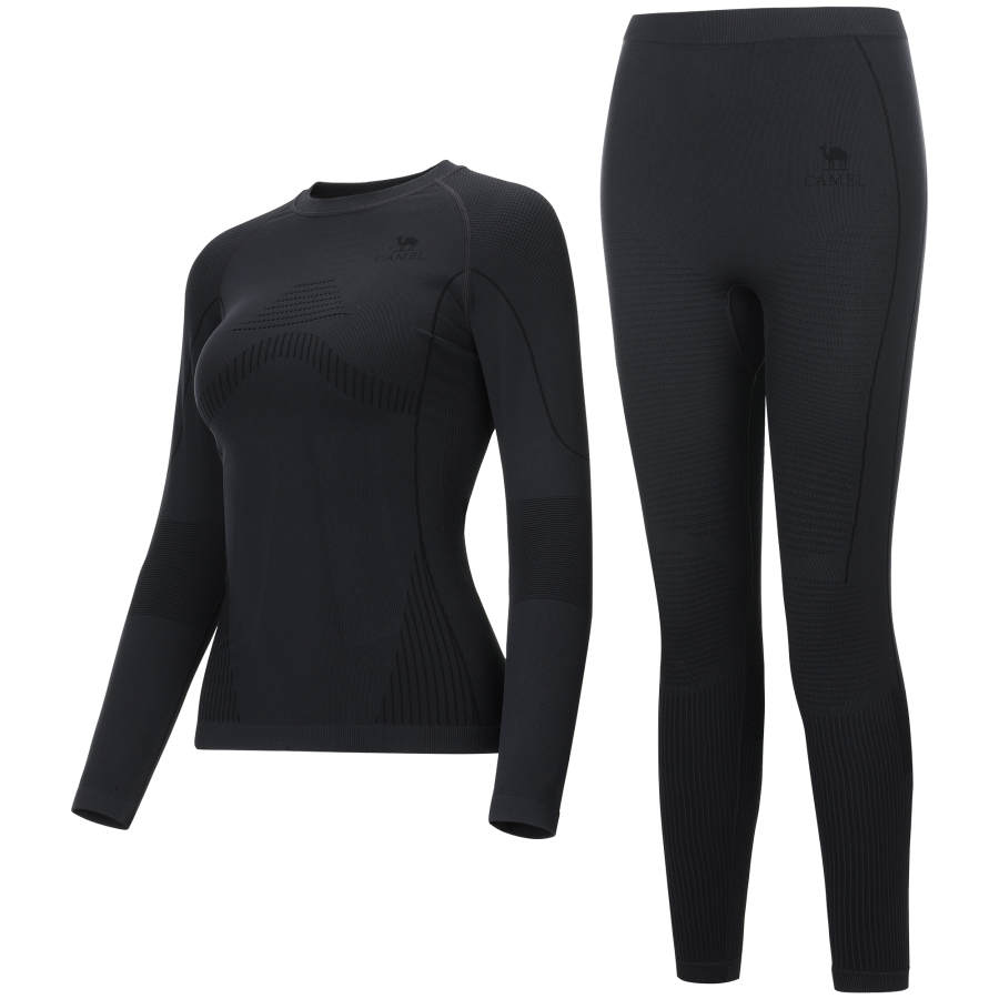 CAMEL CAMEL Casual Suits Women's Crew Neck Moderate