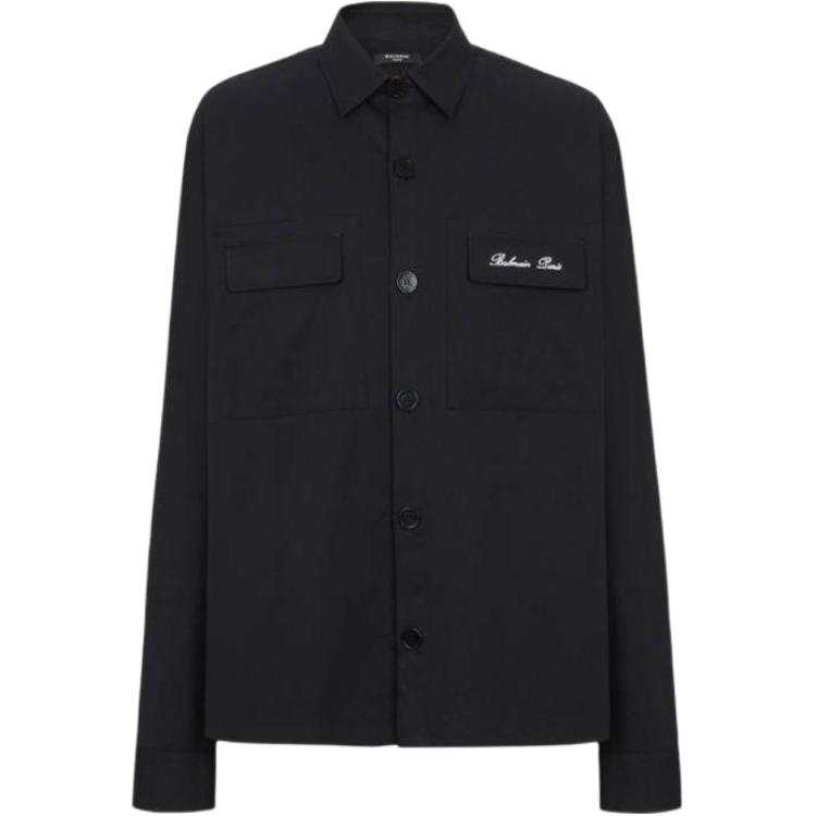 BALMAIN BALMAIN Logo Embroidered Sleeved Shirt