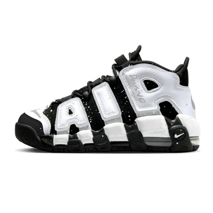 Nike Nike Air More Uptempo Silver Gardenia, Comfortable Versatile Cushioning Mid top Vintage Basketball Shoes Women's