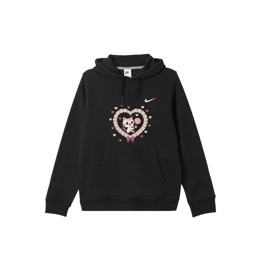 Nike Nike Club Sweatshirts Men's Black Hooded Moderate