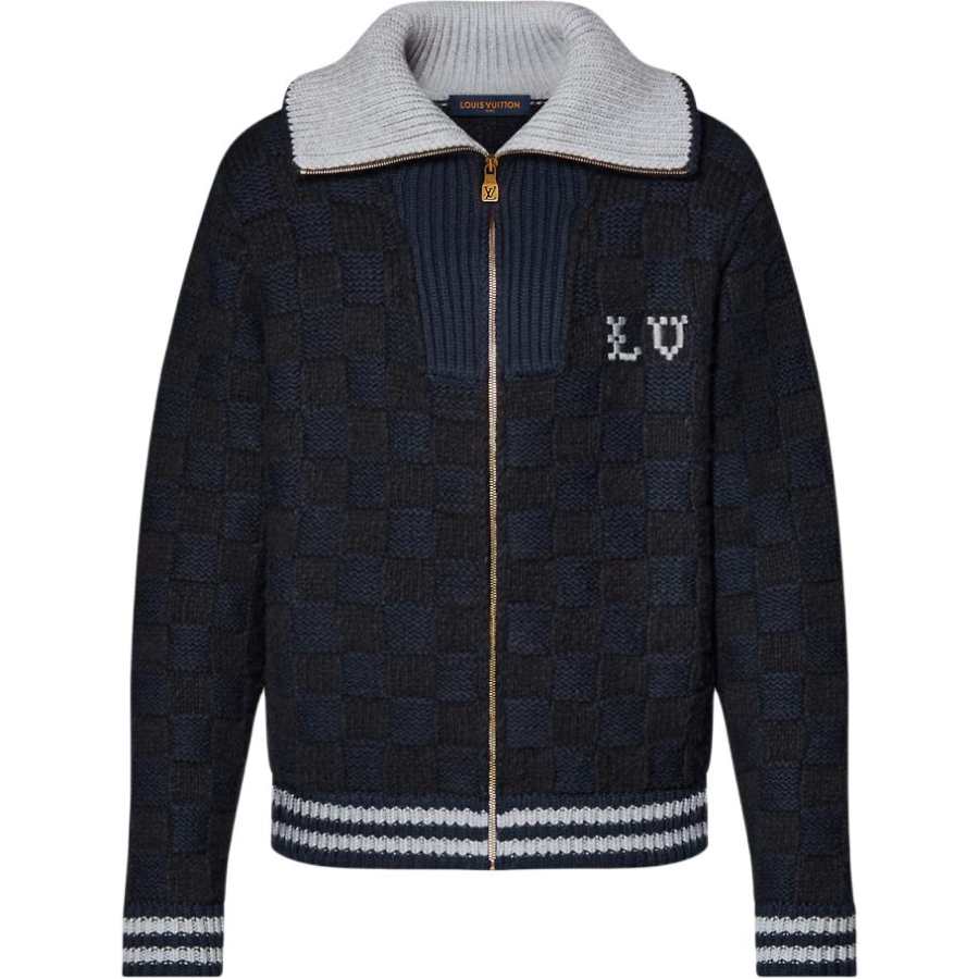 LOUIS VUITTON Louis Vuitton Damier Knit Blouson