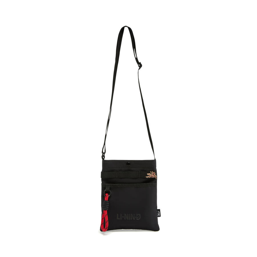 Li-Ning Li Ning China Culture Collection Versatile Crossbody Bags Unisex Black