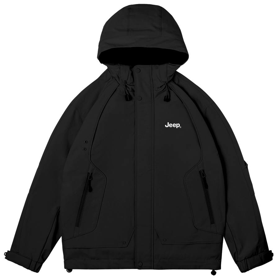 Jeep Jeep Puffer Jackets Unisex Hooded Thickened