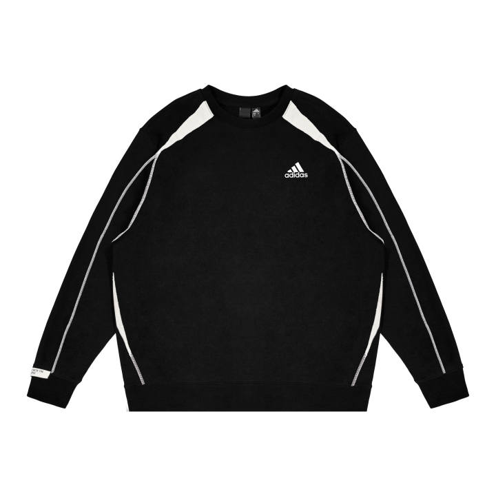 Adidas Adidas LABEL Sweatshirts Unisex Black Crew Neck Moderate Regular