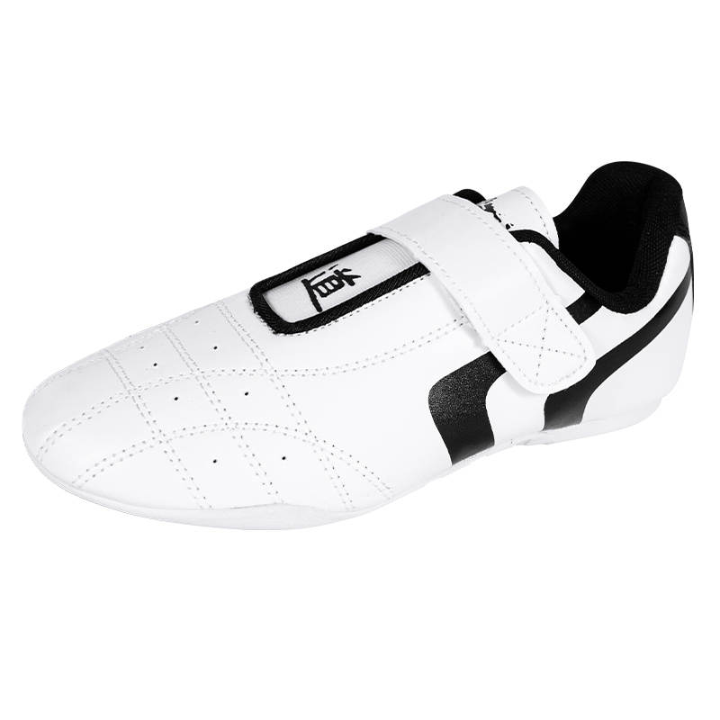 JINGPAI Slip Resistant Abrasion Resistant Slip Resistant Abrasion Resistant Low top Taekwondo Shoes Unisex Black White