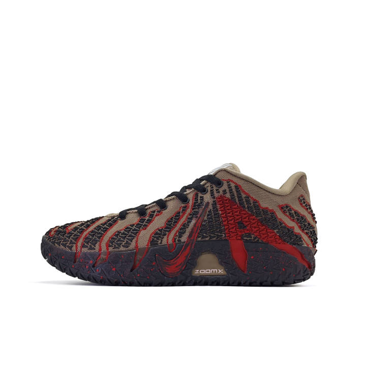 Nike Nike Ja Morant 3 Fiery Cushioning Abrasion Resistant Coverage Support Low top Basketball Shoes Men's Brown Red