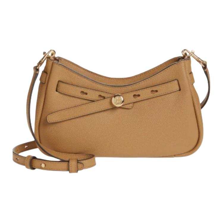 TORY BURCH Romy Cow Leather Crossbody Bags Mini Women's Tiramisu