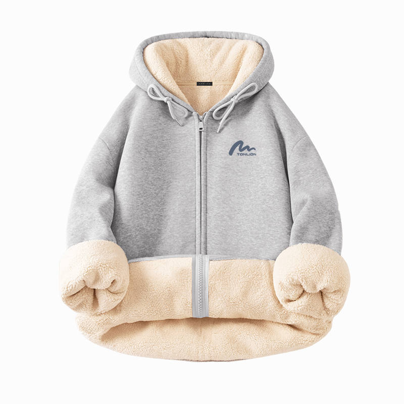 Tonlion Sweatshirts Unisex Hooded Thickened Heavyweight