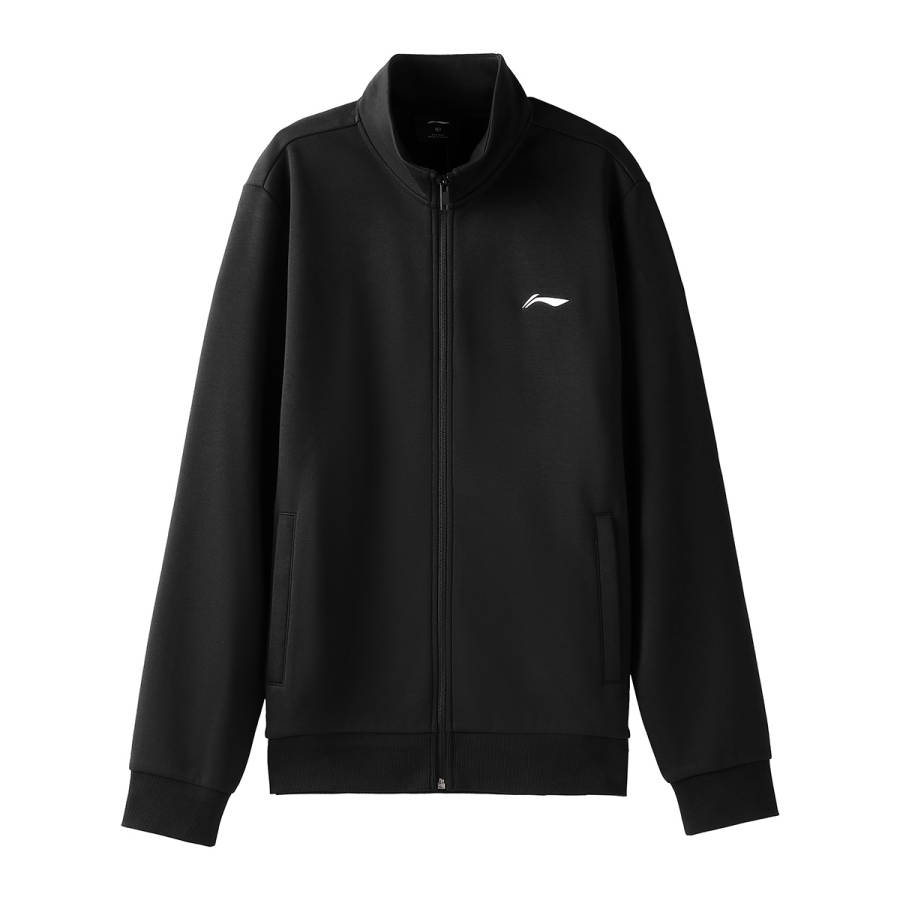 Li-Ning Li Ning Sweatshirts Men's Black Stand Collar Thickened
