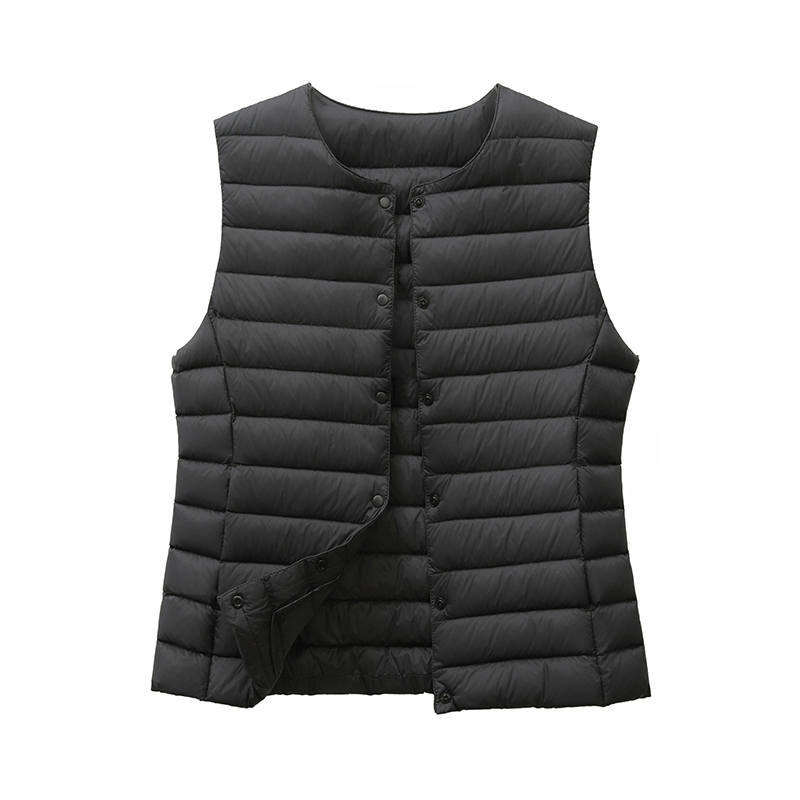 YALU Down Vests Women's Crew Neck Moderate Other