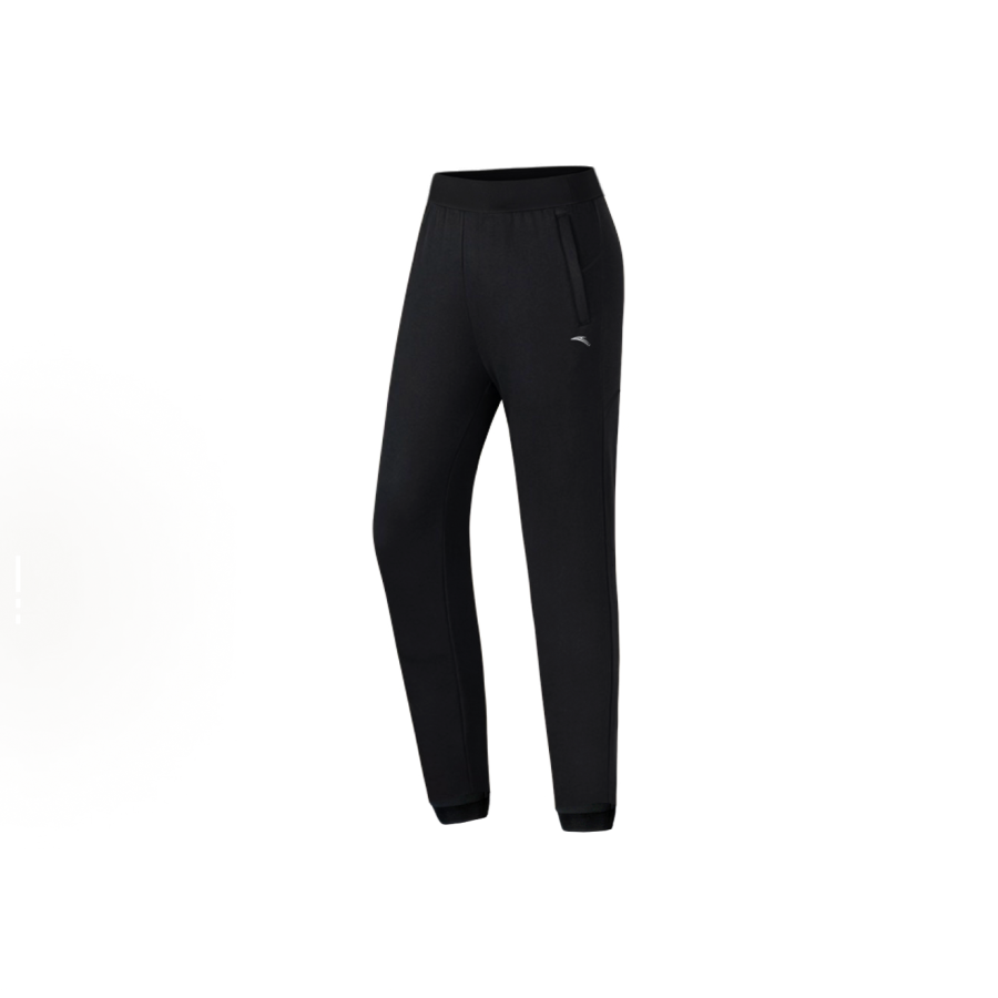 Anta Collection, Knitted Fabric Fleece Lined Thermal Flow Wind Outdoor Fitness Loose Pants Sports Pants Casual Pants