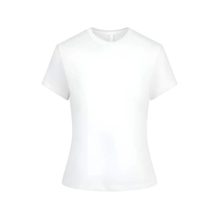 Skims T Shirts Women's Snow/Snow Crew Neck