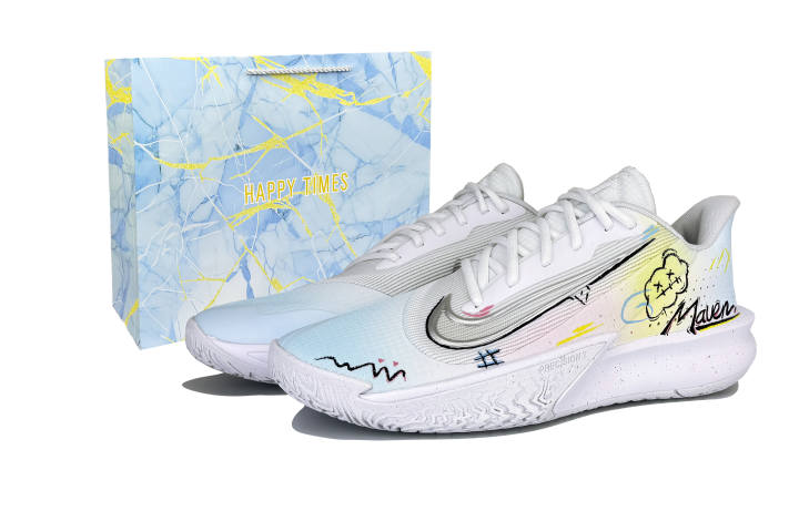 Nike Nike Precision 7 Abrasion Resistant Abrasion Resistant Low top Basketball Shoes Men's Blue White