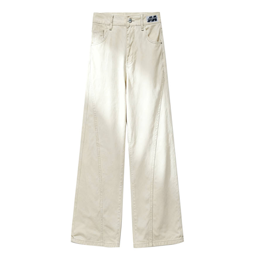 MUSCLETECH Jeans Unisex Thickened And Fleece Lined Wide Leg Pants
