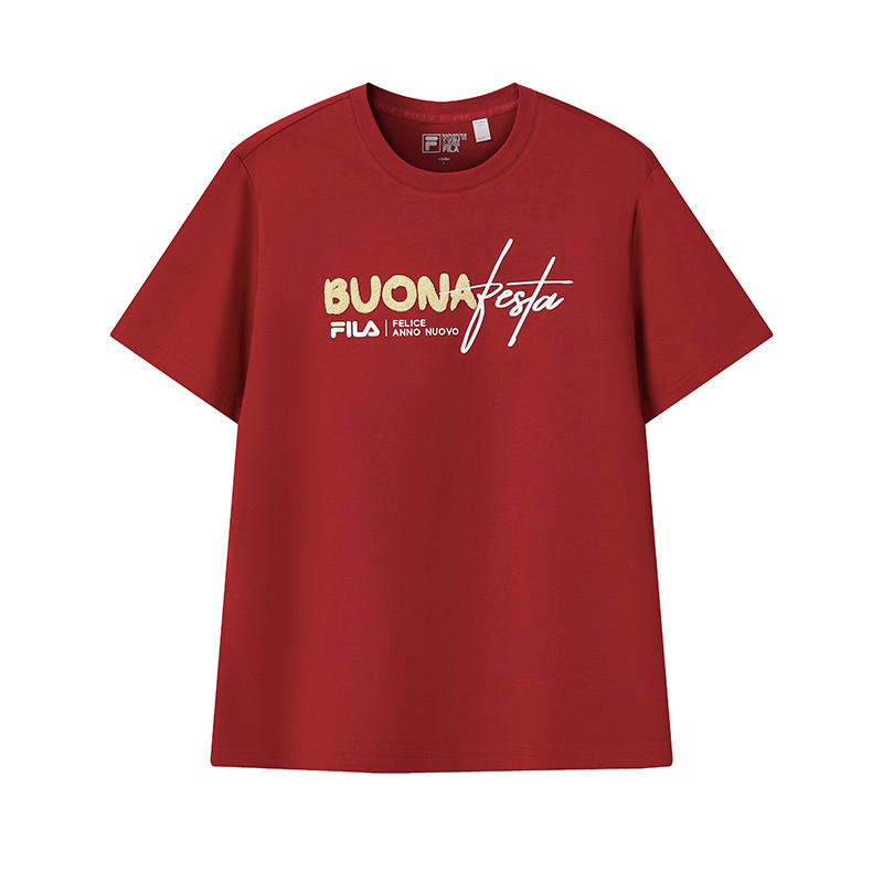 FILA CNY T Shirt Men's Rhythm Red