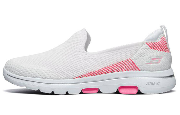 Skechers Go Walk 5 Slip on Shoes Low top Walking Shoes Women's Pink White